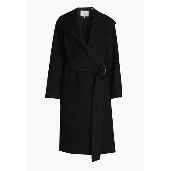 Wool Cashmere Coat Vince Drape Front Wool Coat ❗️FINAL